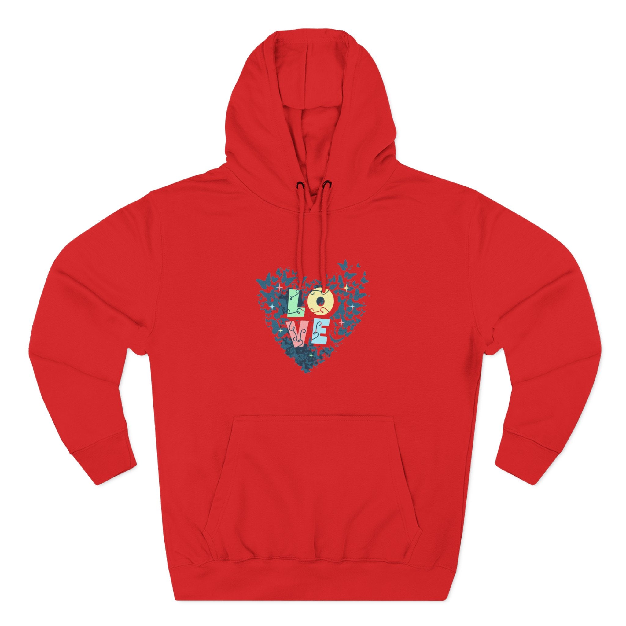 Lane Seven LS14001 Unisex  Fleece Hoodie | Butterfly Love Graphic Print