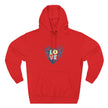 Lane Seven LS14001 Unisex  Fleece Hoodie | Butterfly Love Graphic Print