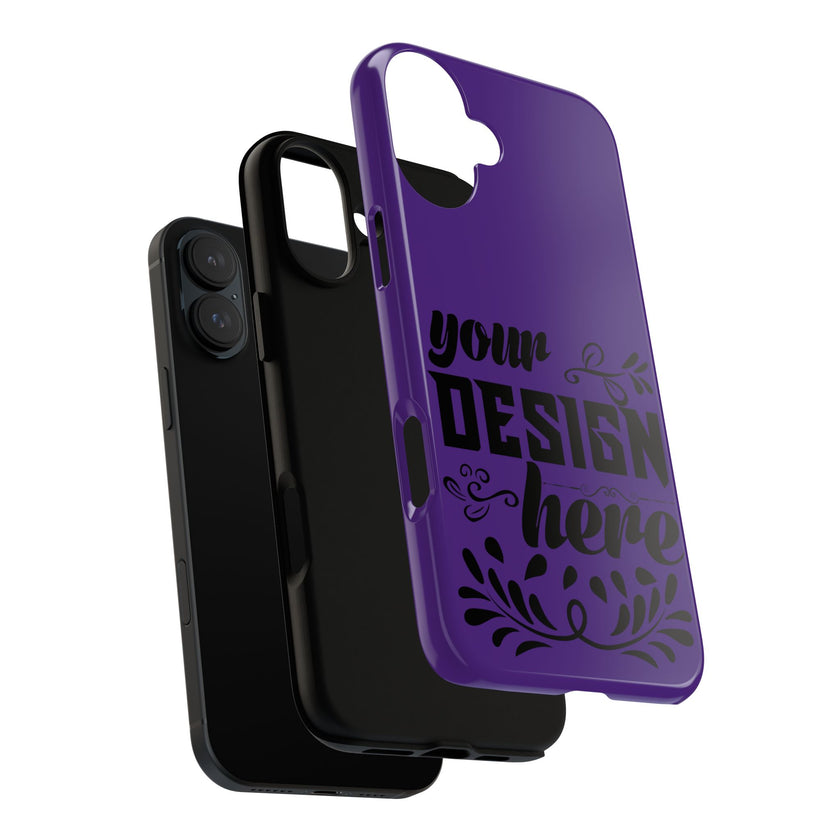 Customizable Tough Dual Layer Phone Case Polycarbonate TPU Liner Protective