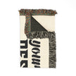 Customizable Woven Cotton Blanket Throw with Fringed Edges 3 Sizes