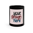 Customizable Black Ceramic Coffee Mug 11oz ORCA Coated Finish Daily Use