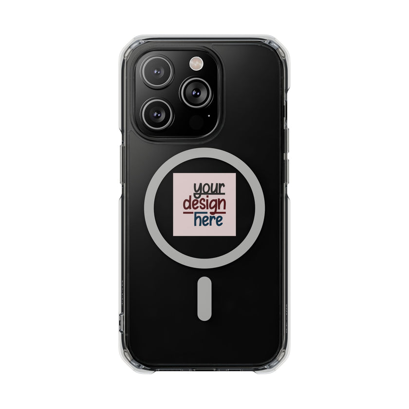 Customizable Magnetic Clear Impact Case With Air Cushioned Bumper Corners