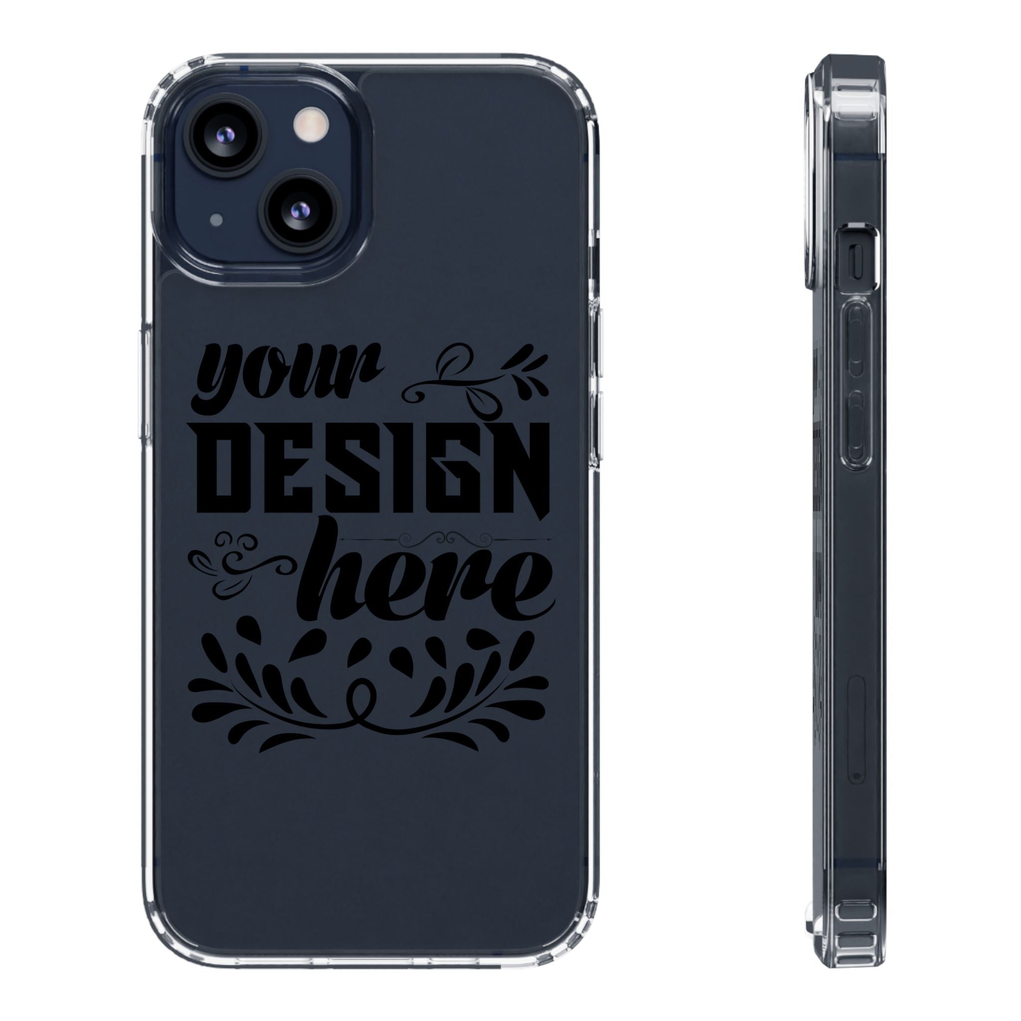Customizable Clear Phone Case Slim Lightweight Scratch Resistant Protection