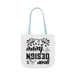 Customizable Canvas Tote Bag With 5 Color Strap Options All Over Print