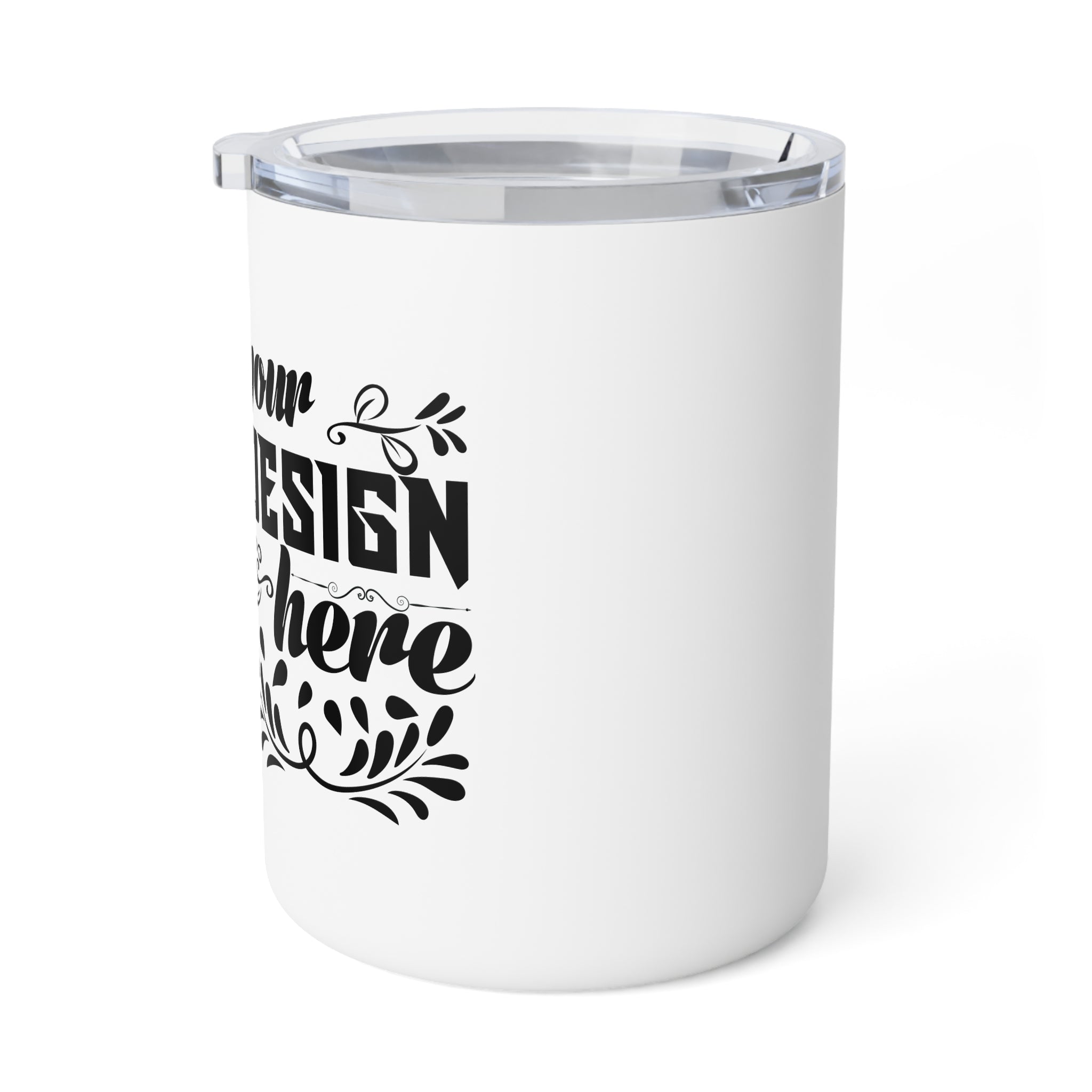 Customizable Insulated Coffee Mug 10oz Stainless Steel with Acrylic Lid