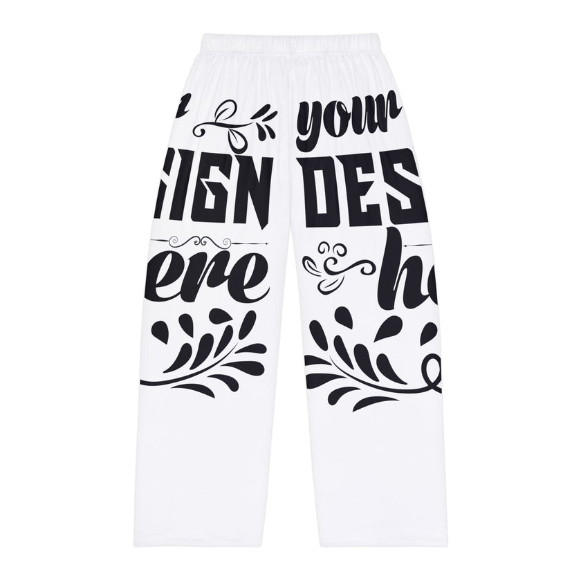 Customizable Mens Pajama Pants All Over Print Light Brushed Polyester