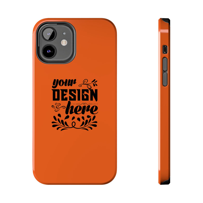 Customizable Tough Phone Case Glossy Dual Layer Wireless Charging