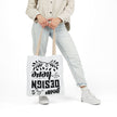 Customizable Canvas Tote Bag With 5 Color Strap Options All Over Print