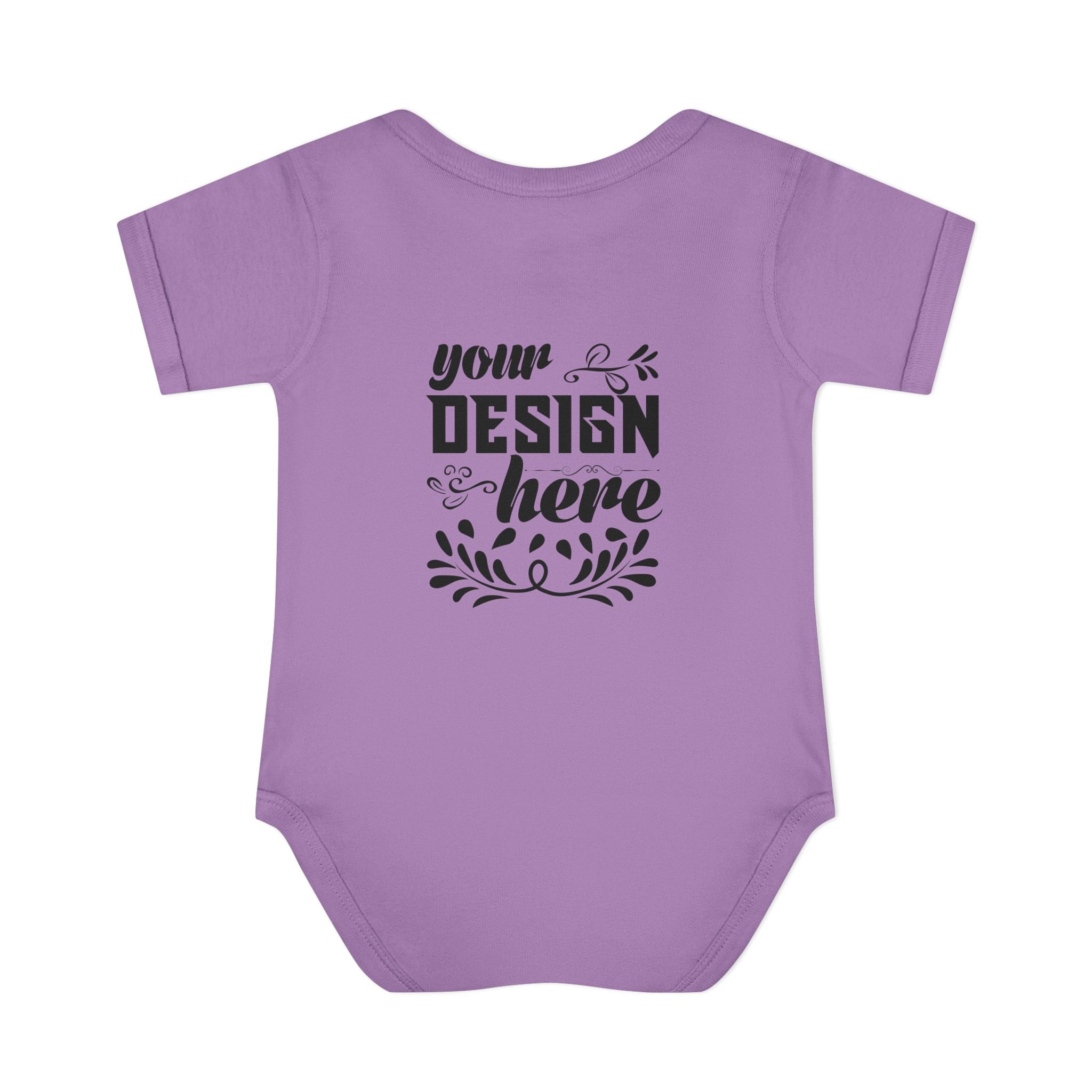 Customizable Infant Baby Rib Bodysuit Rabbit Skins 4400 Unisex