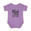 Customizable Infant Baby Rib Bodysuit Rabbit Skins 4400 Unisex