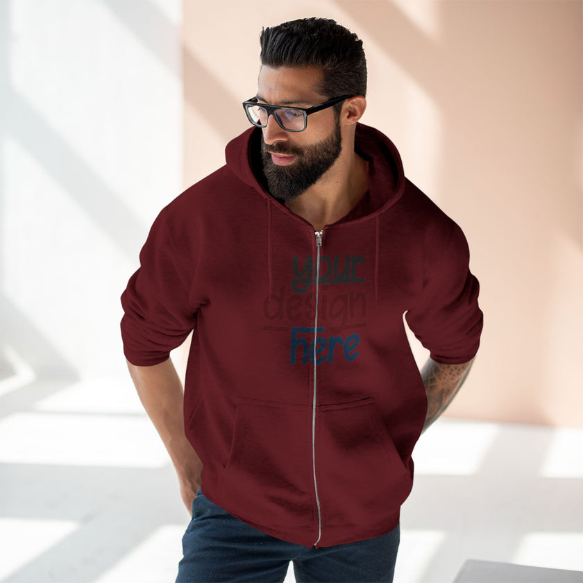 Customizable Lane Seven LS14003 Unisex Zip Hoodie