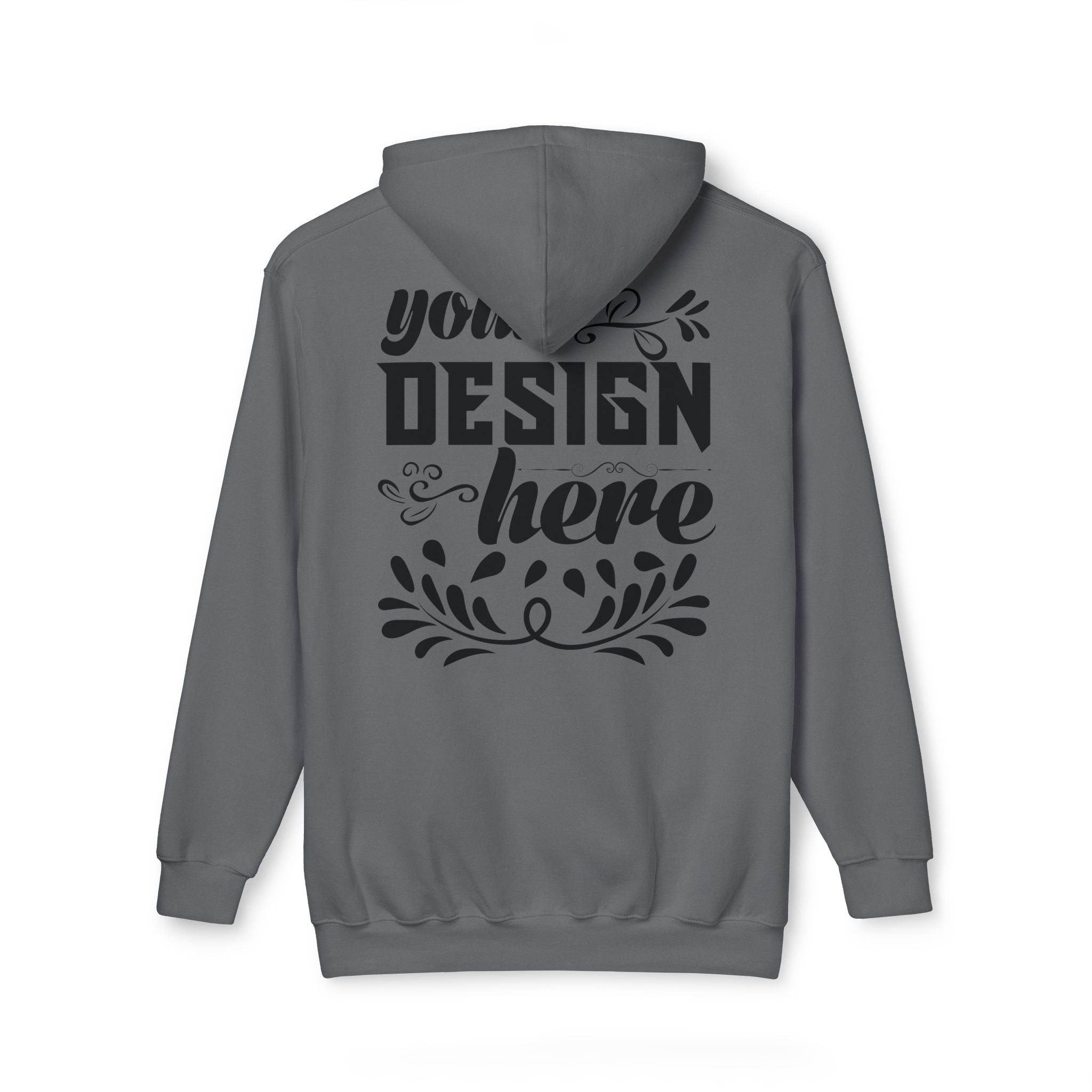 Customizable Bayside 960 Unisex Heavyweight Hooded Sweatshirt Made in US