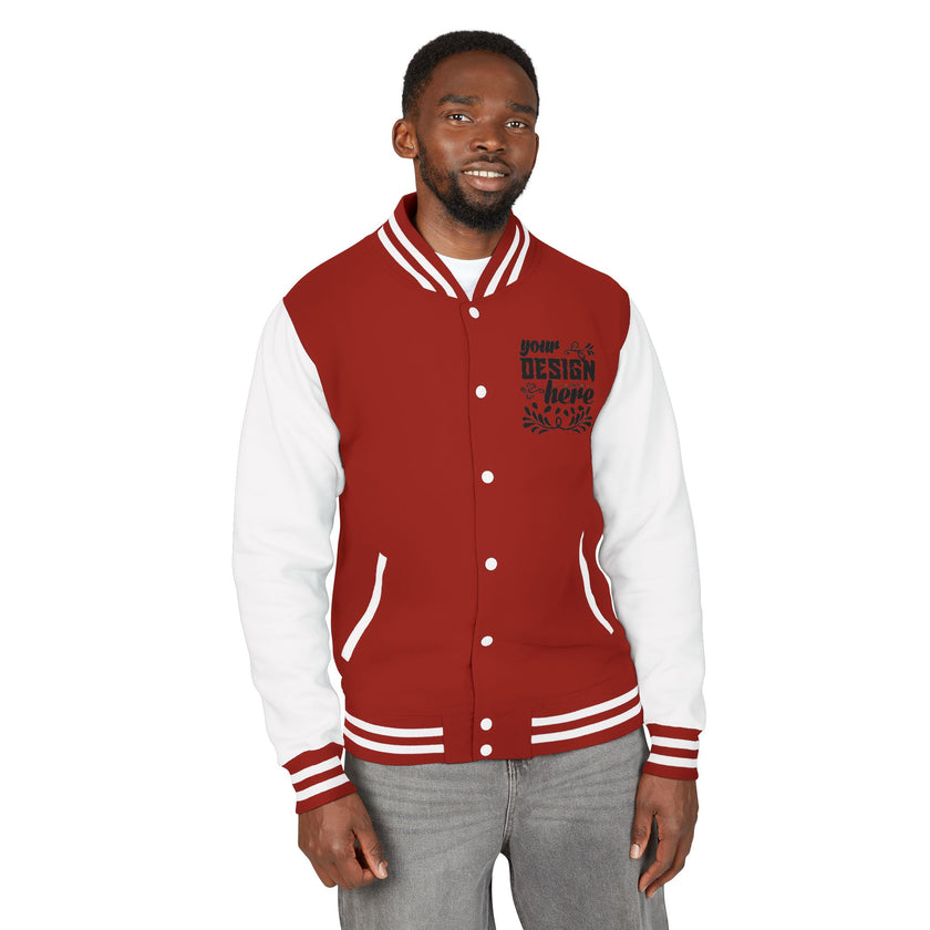 Customizable AWDis JH043 Unisex Heavyweight Letterman Jacket
