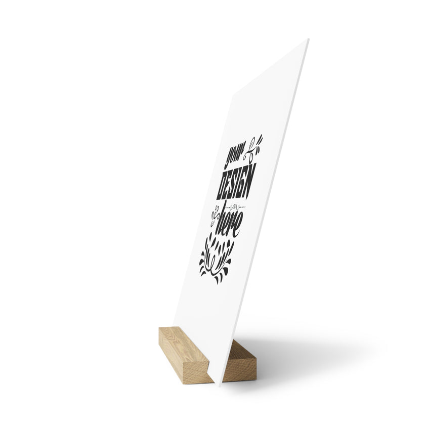 Customizable Gallery Board with Wooden Stand 1.8mm Giclée Print