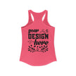 Customizable Next Level 1533 Womens Ideal Racerback Tank