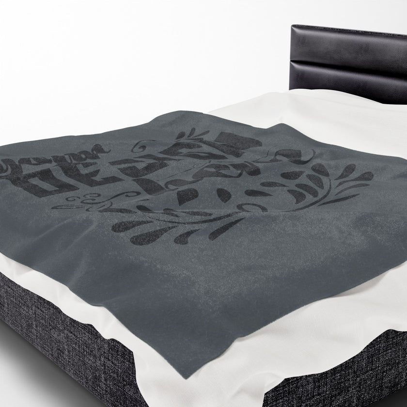 Customizable Velveteen Plush 300gsm Blanket One Sided Print 3 Sizes