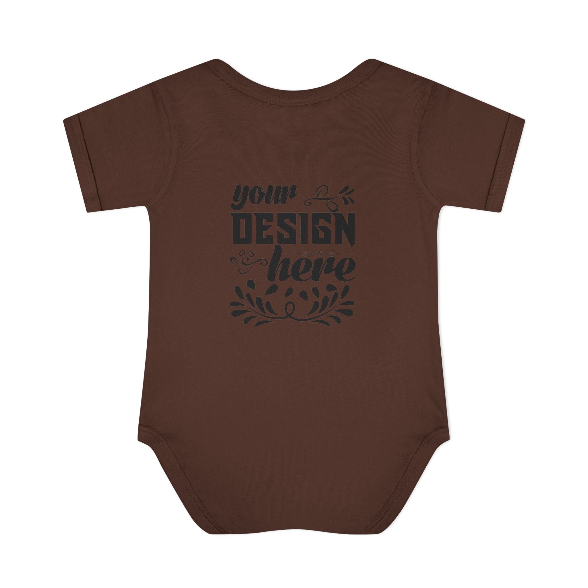 Customizable Infant Baby Rib Bodysuit Rabbit Skins 4400 Unisex