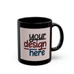 Customizable Black Ceramic Mug 11oz 15oz Glossy Finish Lead BPA Free