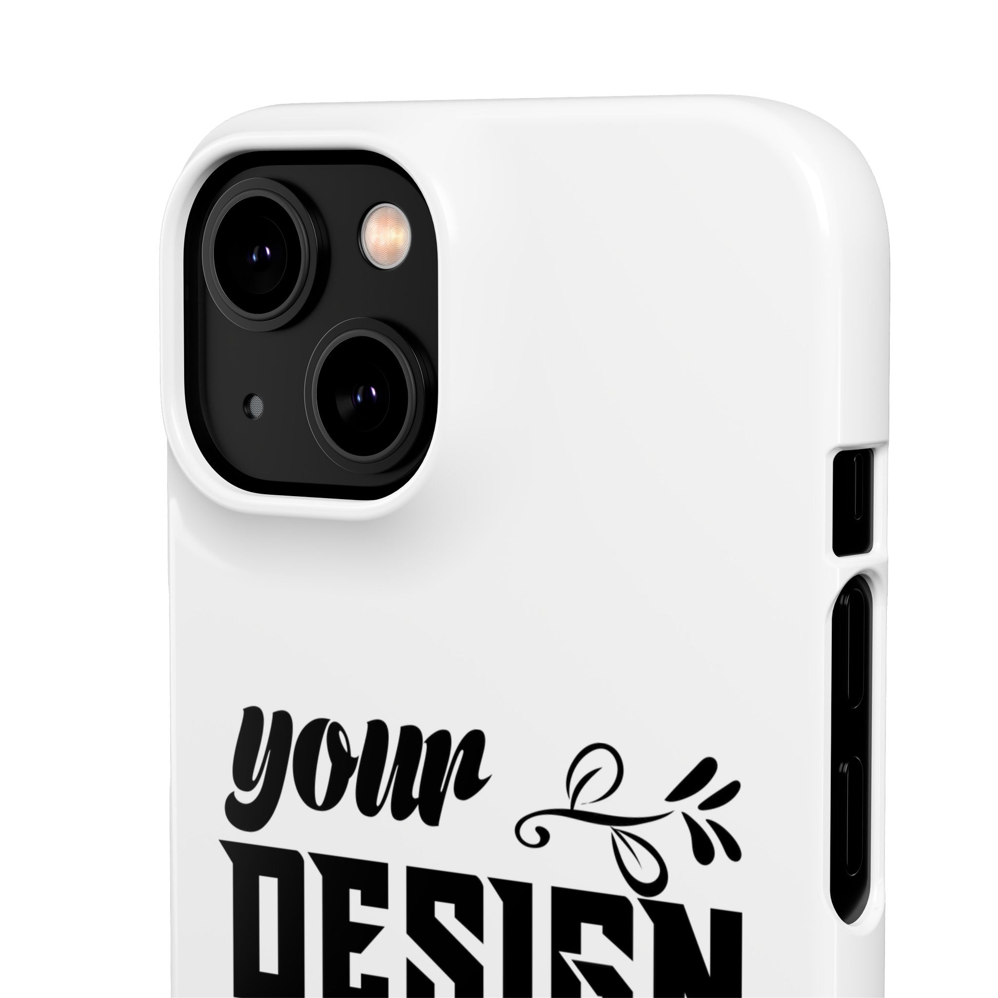 Customizable Snap Phone Case Slim Lightweight Polycarbonate Gloss Or Matte