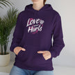 Gildan 18500 Unisex  Hooded Sweatshirt | Love Never Hurts Graphic Print