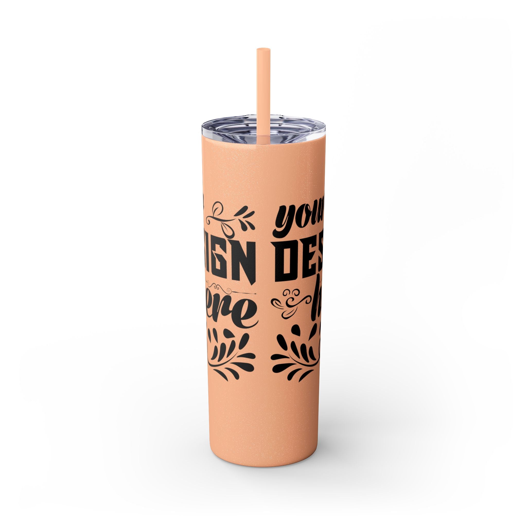 Customizable Maars 20oz Skinny Tumbler with Straw Stainless Steel