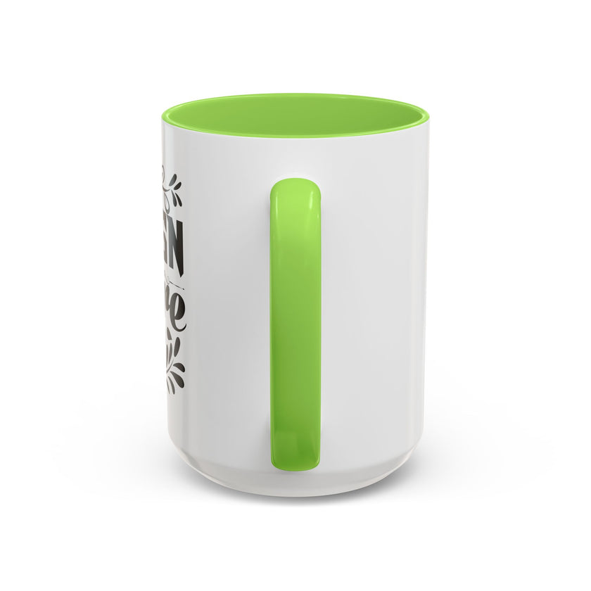 Customizable Glossy Ceramic Accent Mug 11oz and 15oz