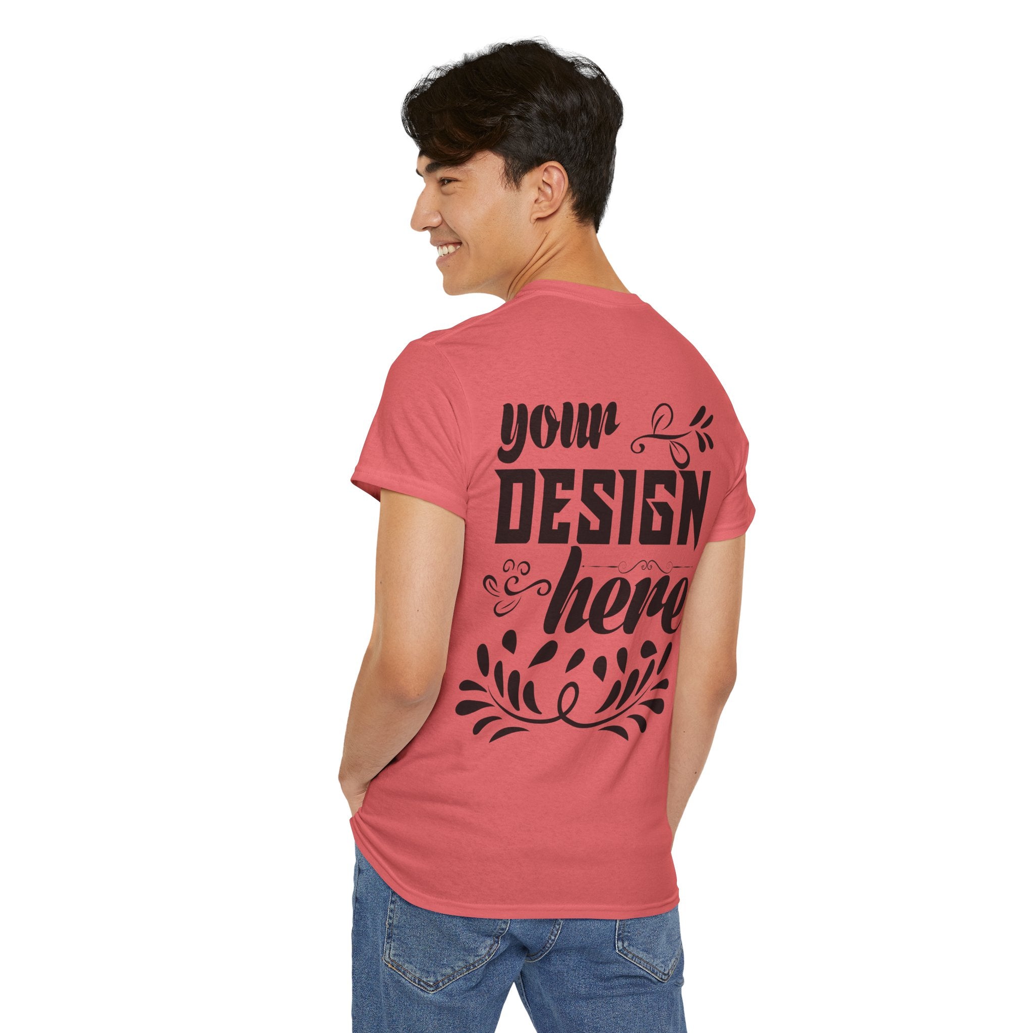 Customizable Gildan 5000 Unisex Heavy Cotton T-Shirt Classic Fit