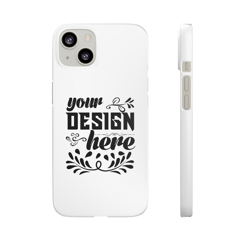 Customizable Snap Phone Case Slim Lightweight Polycarbonate Gloss Or Matte