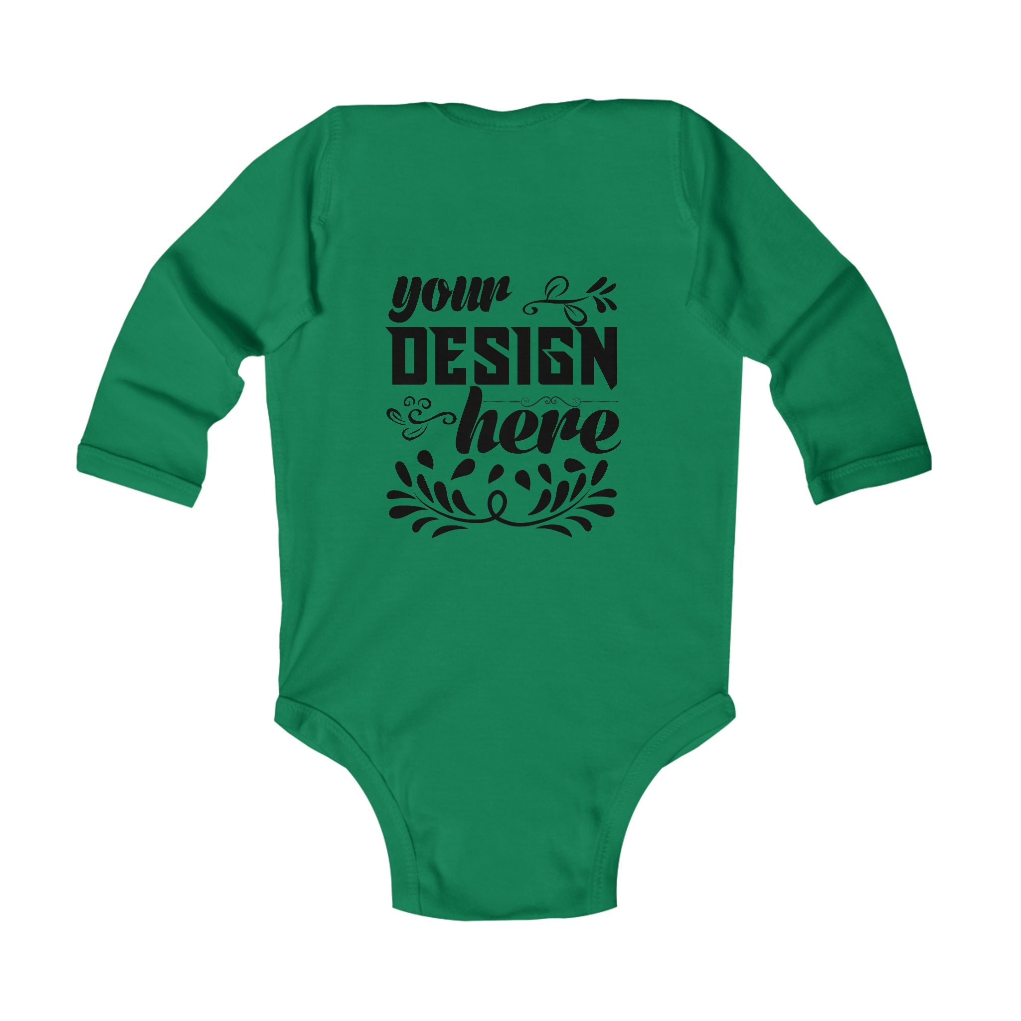 Customizable Infant Long Sleeve Bodysuit Rabbit Skins 4411 Classic Fit