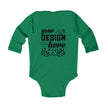 Customizable Infant Long Sleeve Bodysuit Rabbit Skins 4411 Classic Fit