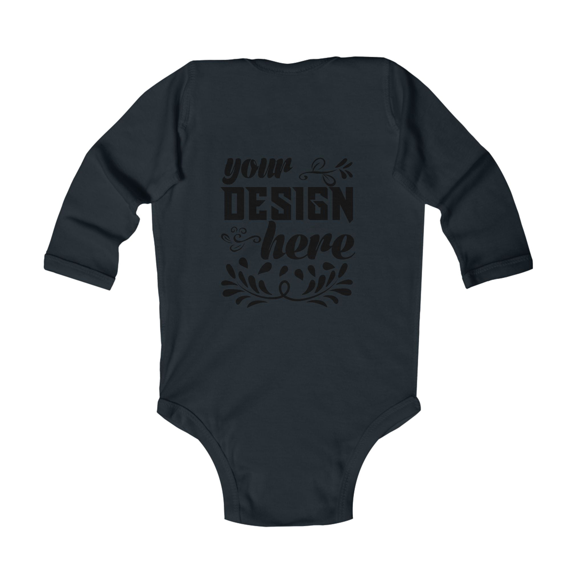 Customizable Infant Long Sleeve Bodysuit Rabbit Skins 4411 Classic Fit