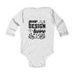 Customizable Infant Long Sleeve Bodysuit Rabbit Skins 4411 Classic Fit