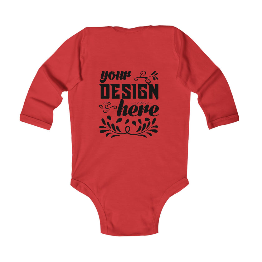 Customizable Infant Long Sleeve Bodysuit Rabbit Skins 4411 Classic Fit