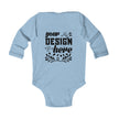 Customizable Infant Long Sleeve Bodysuit Rabbit Skins 4411 Classic Fit
