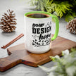 Customizable Glossy Ceramic Accent Mug 11oz and 15oz