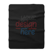 Customizable Sherpa Fleece Blanket 3 Sizes One Sided Print Plush Back