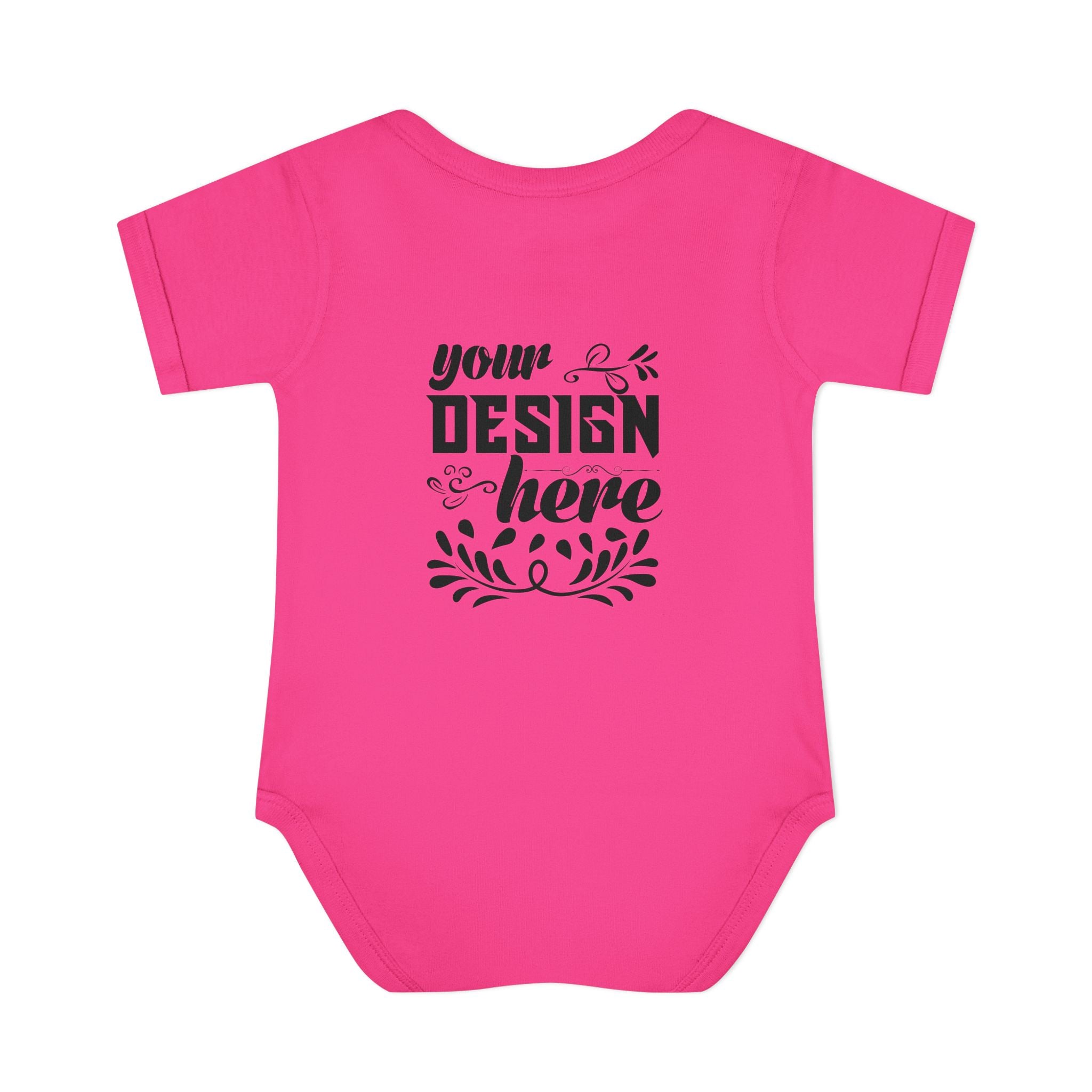 Customizable Infant Baby Rib Bodysuit Rabbit Skins 4400 Unisex