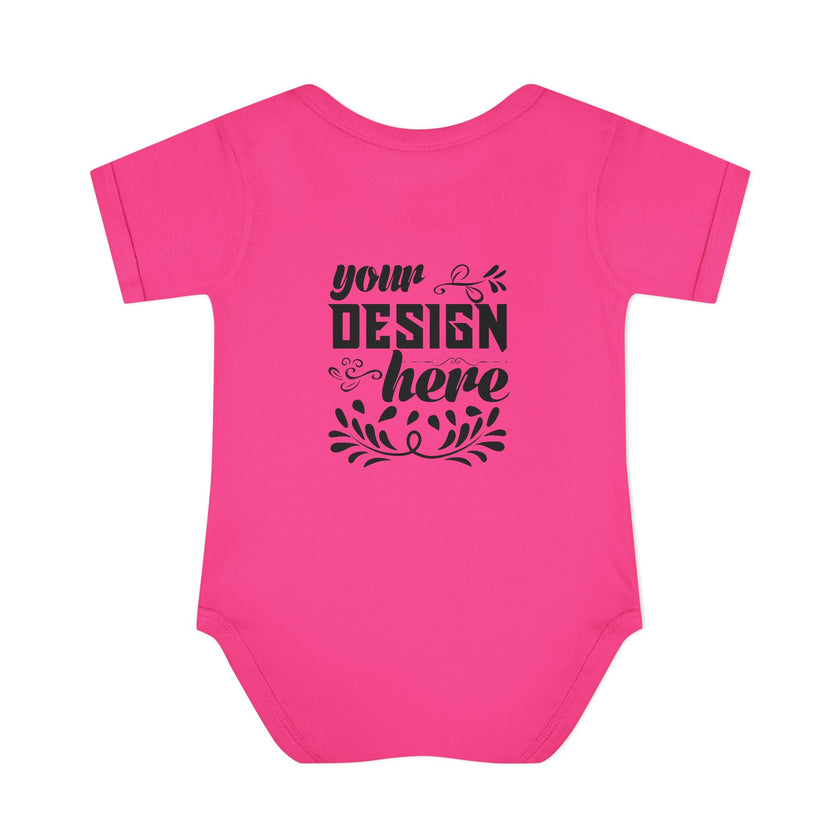 Customizable Infant Baby Rib Bodysuit Rabbit Skins 4400 Unisex