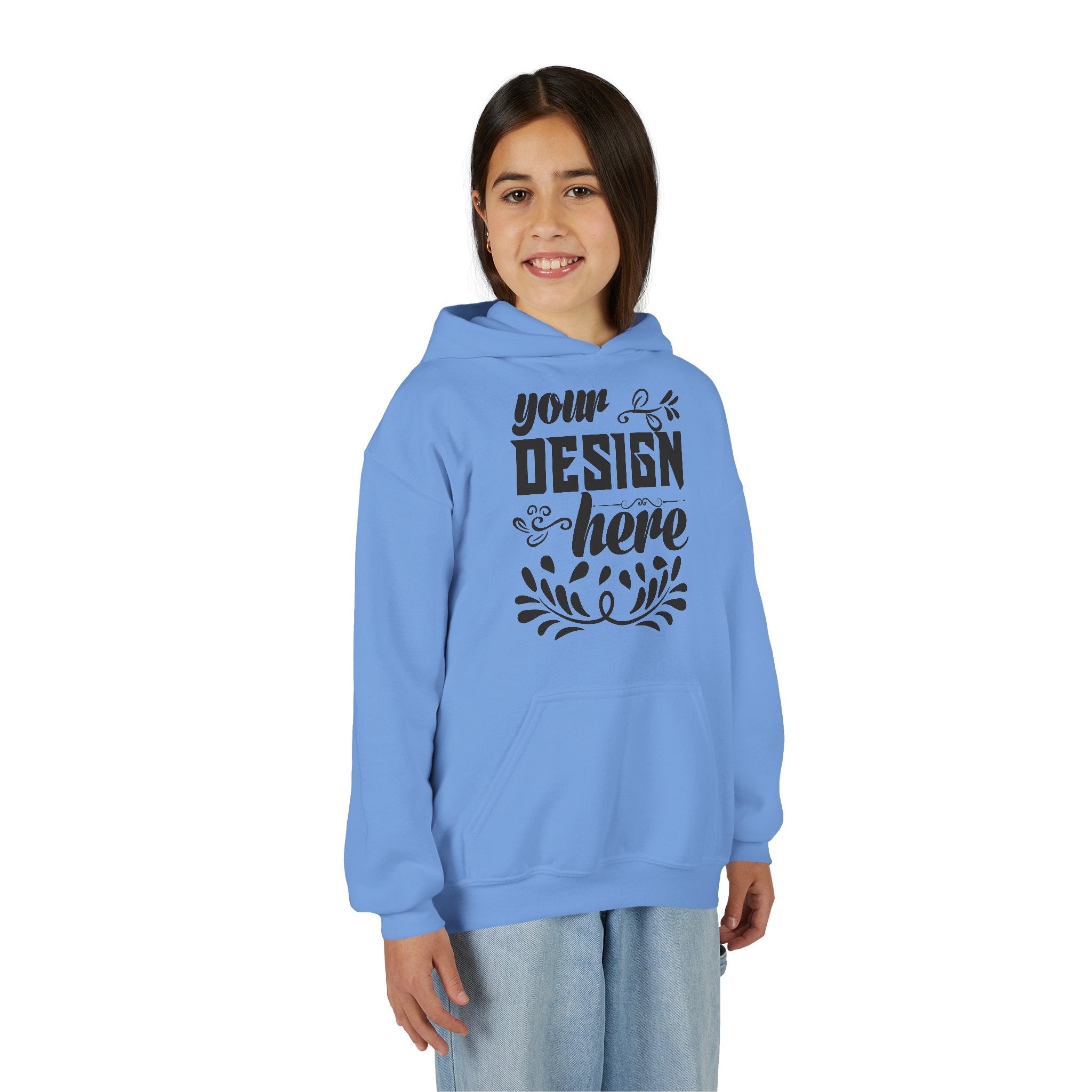 Customizable Gildan 18500B Youth Heavy Blend Hooded Sweatshirt