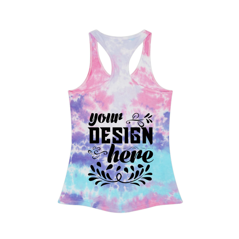 Customizable Colortone 3400 Tie Dye Racerback Tank Top