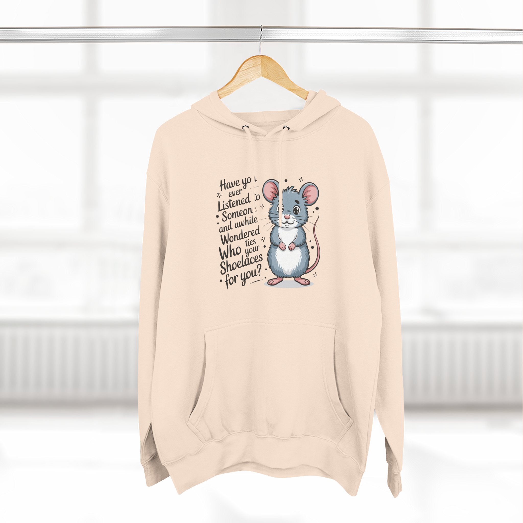 Lane Seven LS14001 Fleece Hoodie | Mouse Graphic Print