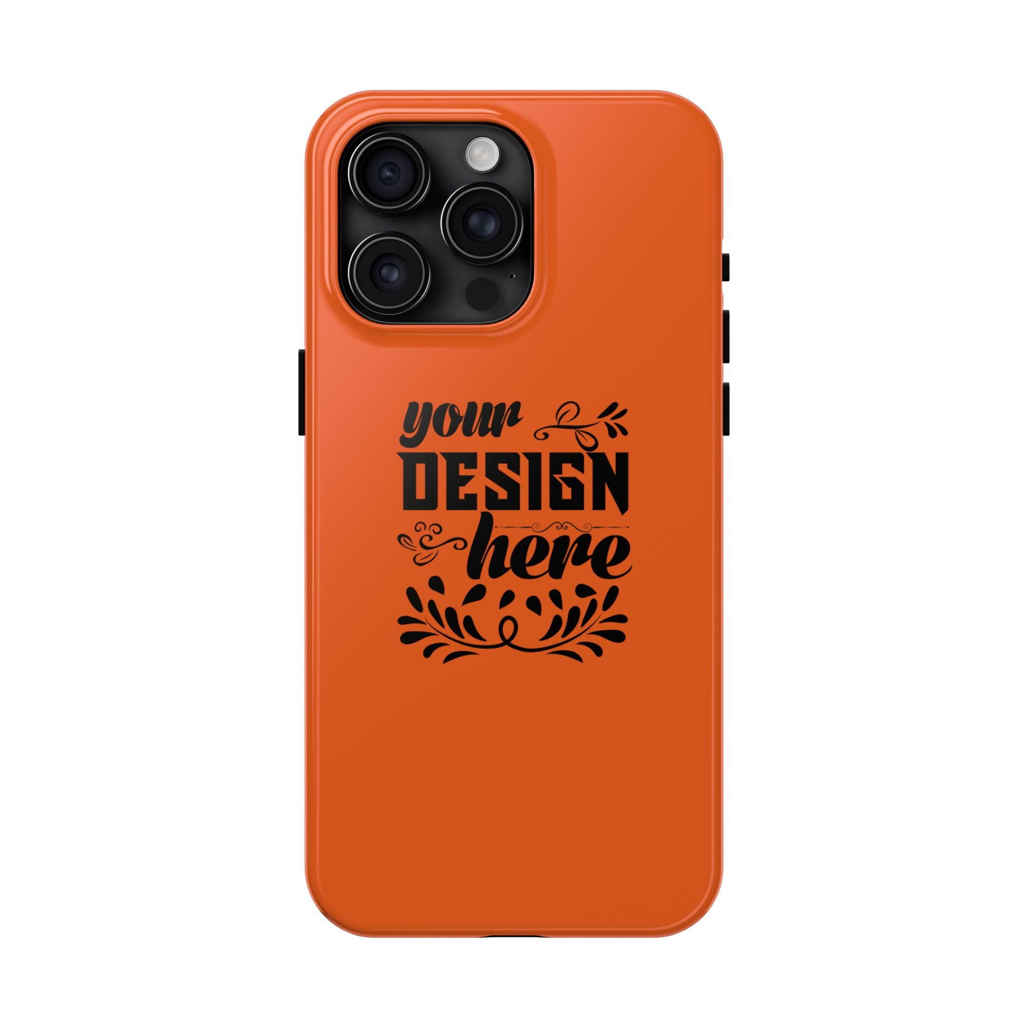 Customizable Tough Phone Case Glossy Dual Layer Wireless Charging