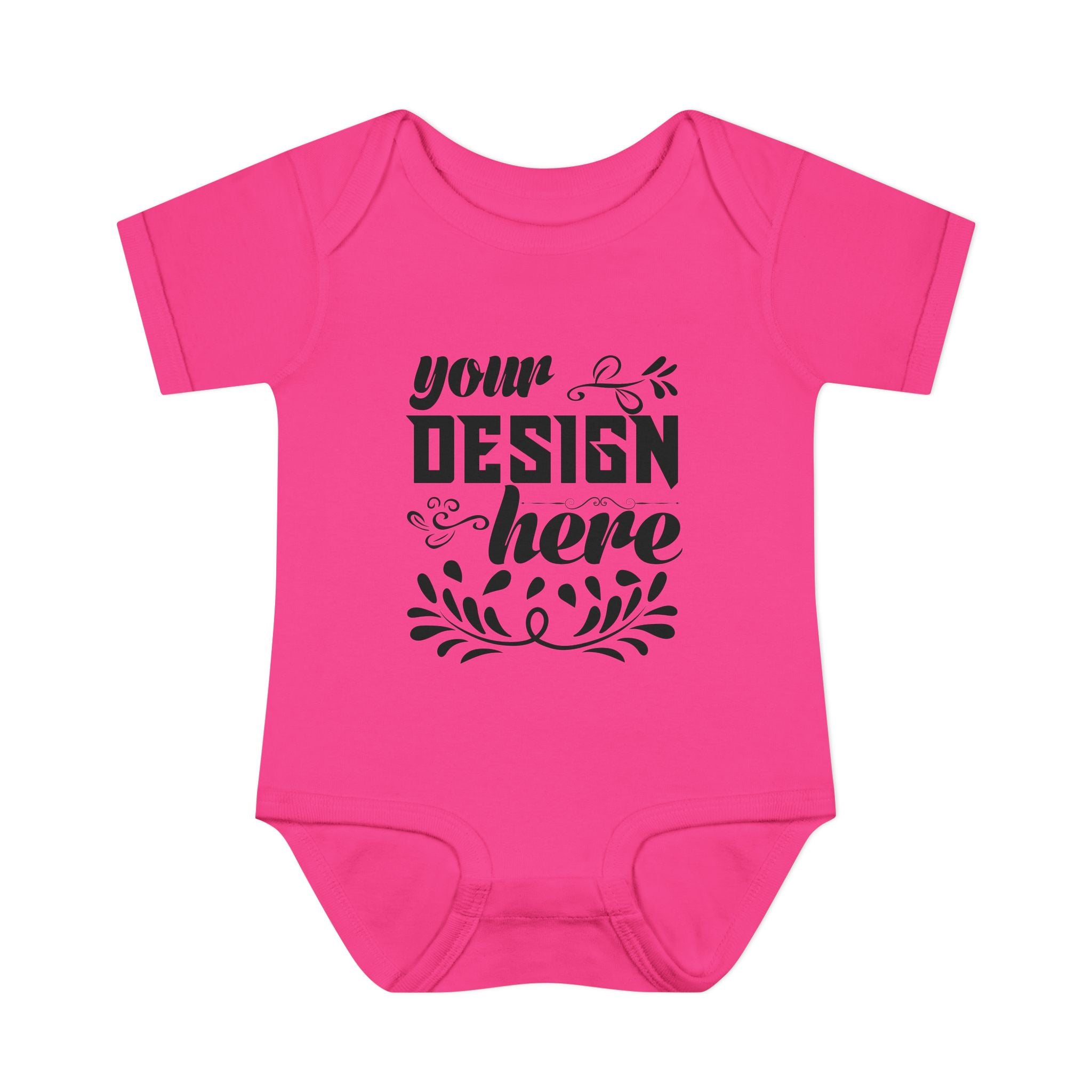 Customizable Infant Baby Rib Bodysuit Rabbit Skins 4400 Unisex