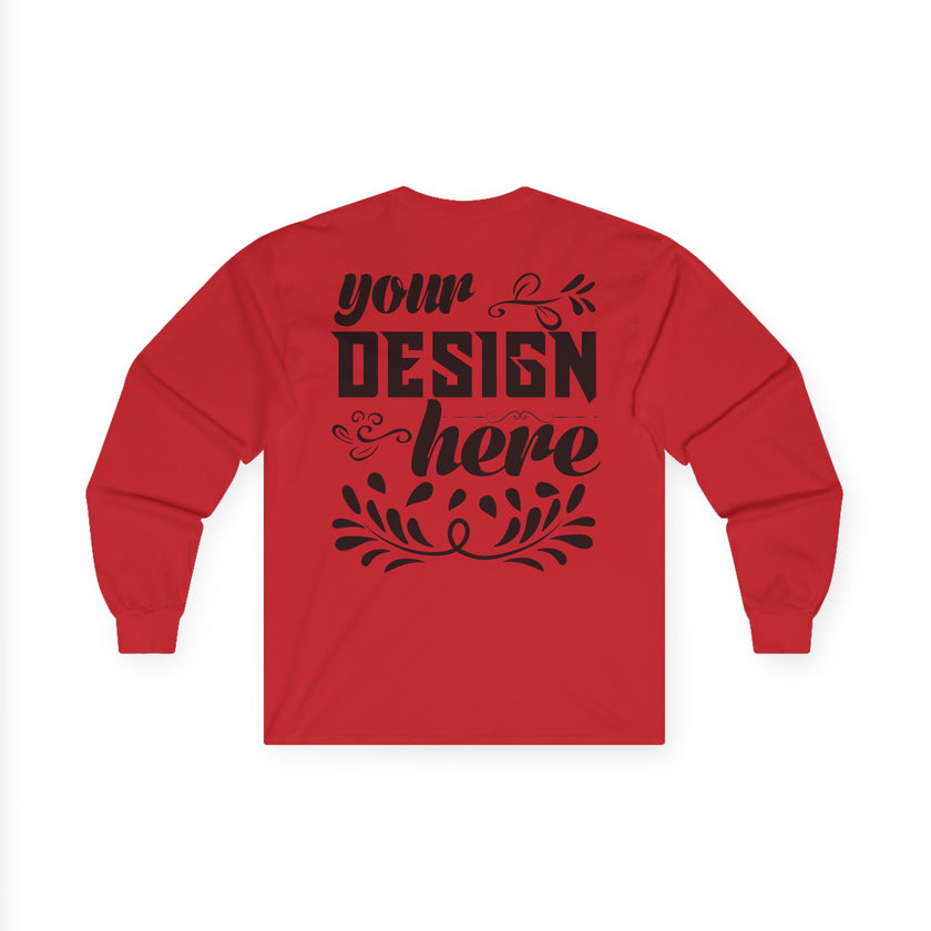 Customizable Gildan 2400 Unisex Ultra Cotton Long Sleeve Tee Classic Fit