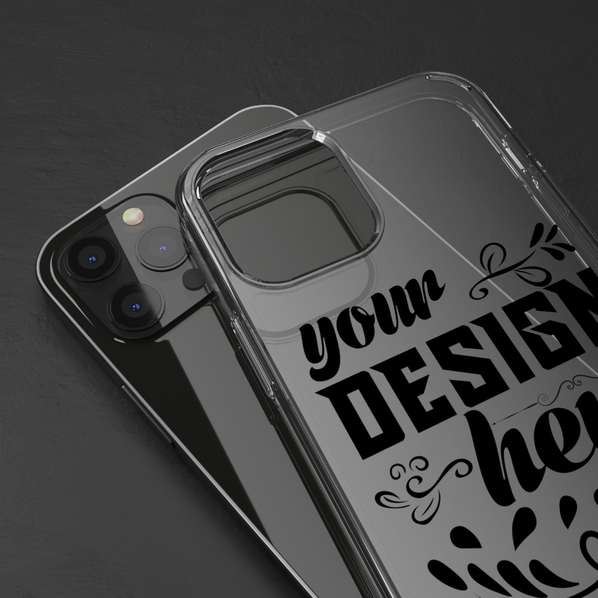 Customizable Clear Phone Case Slim Lightweight Scratch Resistant Protection