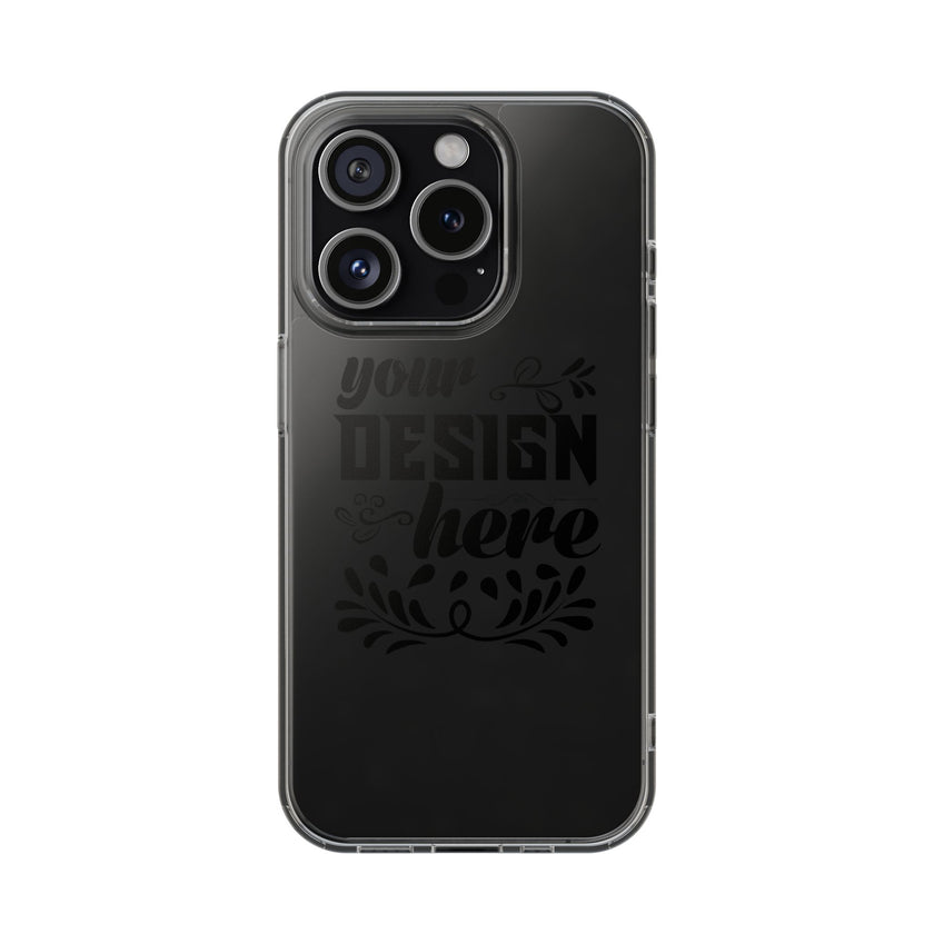 Customizable Clear Impact Resistant Phone Case With TPU Sides Wireless Ready