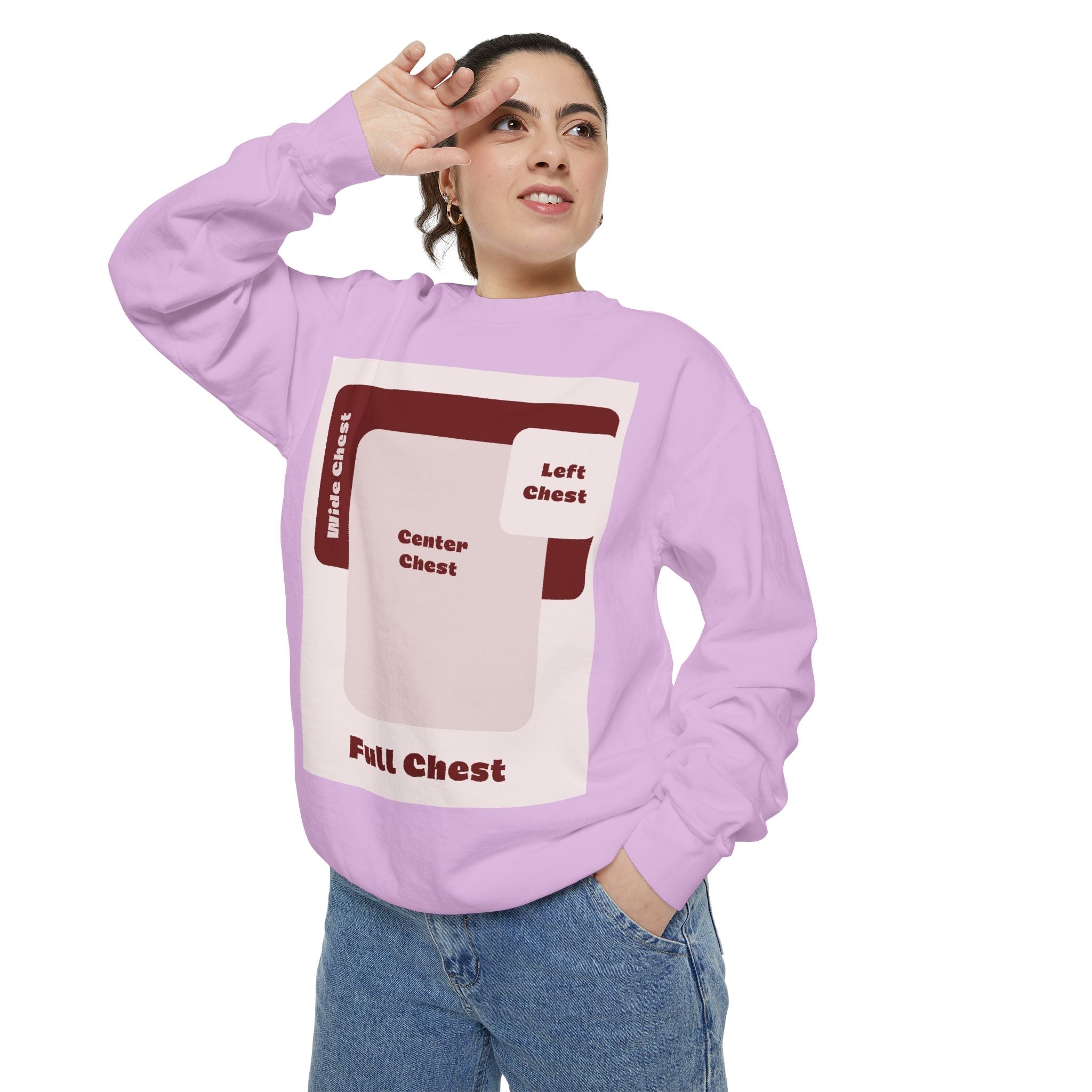 Customizable Comfort Colors 1566 Unisex Garment Dyed Sweatshirt DTG Custom Design