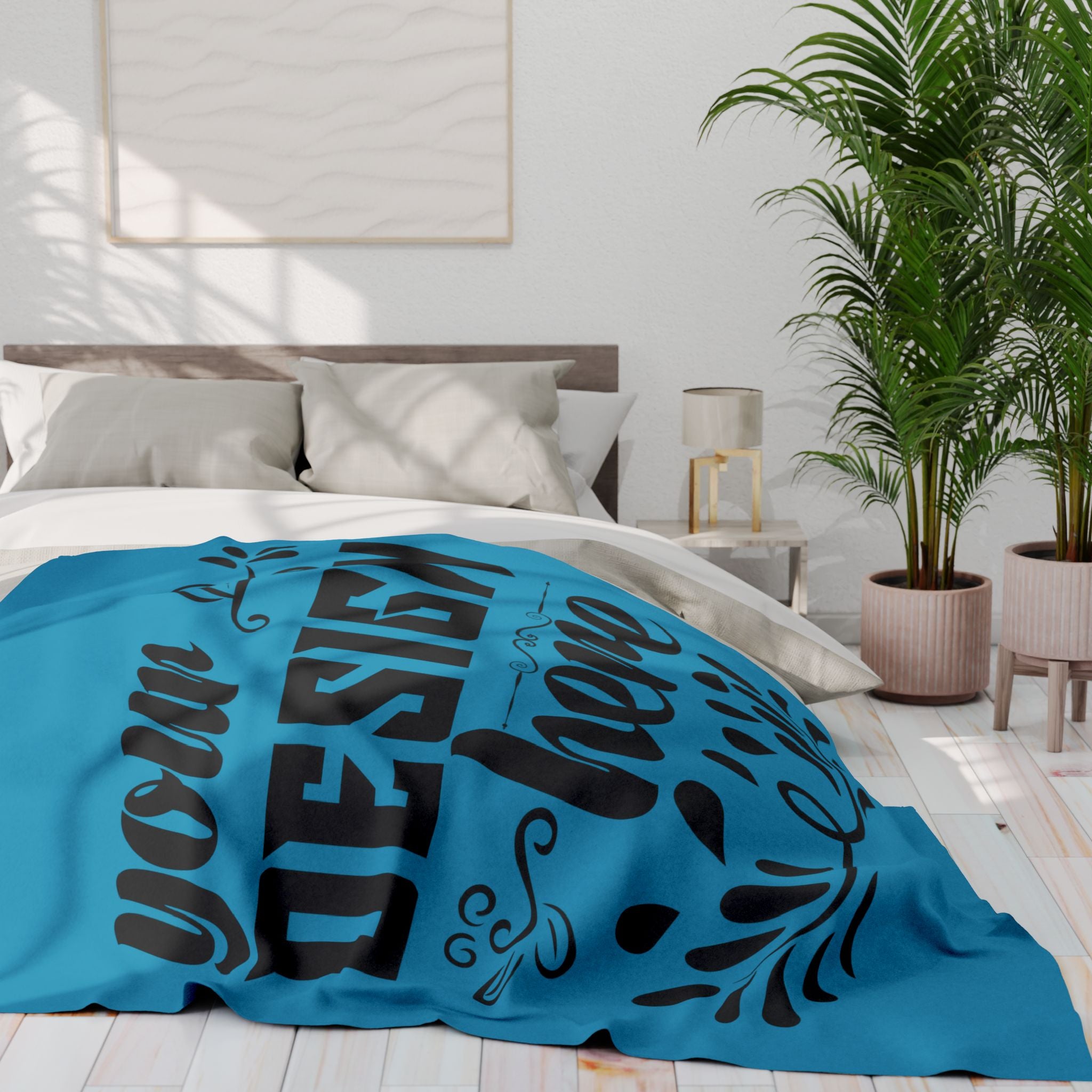 Customizable Arctic Fleece Blanket 315gsm One Sided Print 3 Sizes