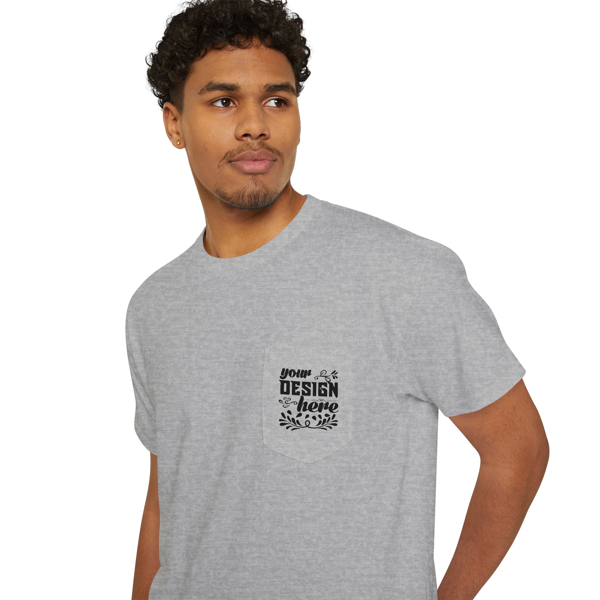 Customizable Gildan 5300 Unisex Heavy Cotton Pocket T-Shirt