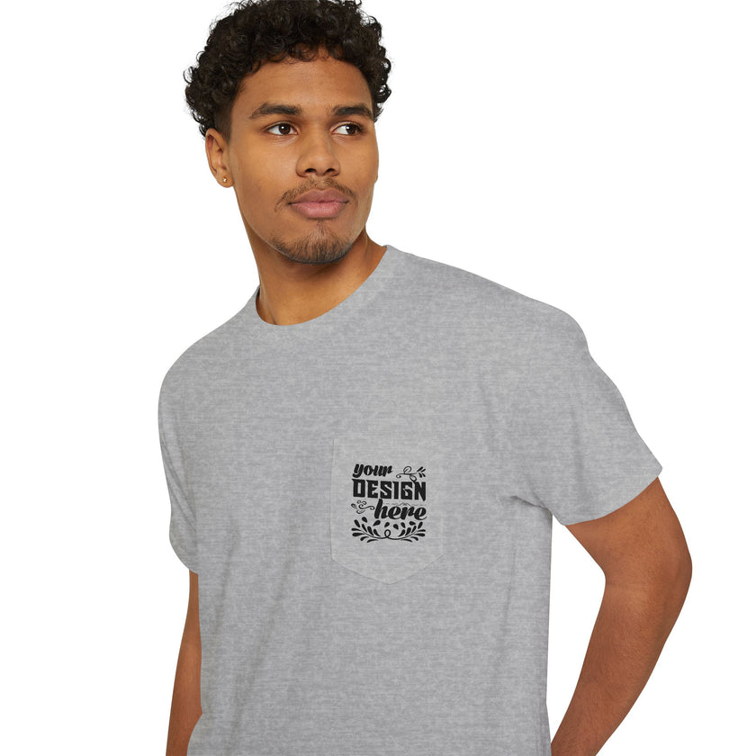 Customizable Gildan 5300 Unisex Heavy Cotton Pocket T-Shirt